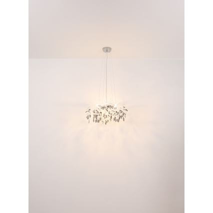 Globo - Pakabinamas sietynas 8xG9/8W/230V diametras 61 cm blizgus chromas