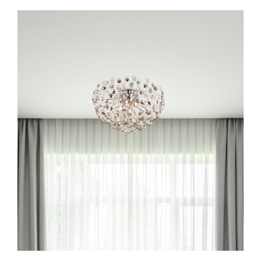 Globo - LED lubinis šviestuvas 6xG9/3,5W/230V diametras 60 cm blizgus chromas