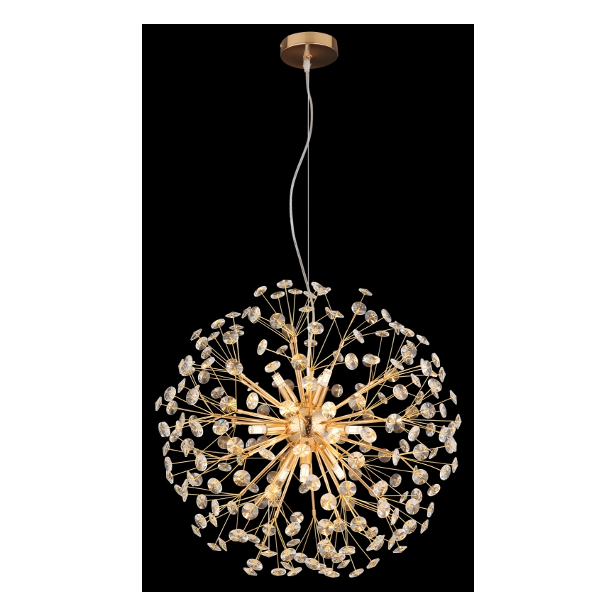 Globo - LED liustra ant laido 9xG9/3,5W/230V auksinė