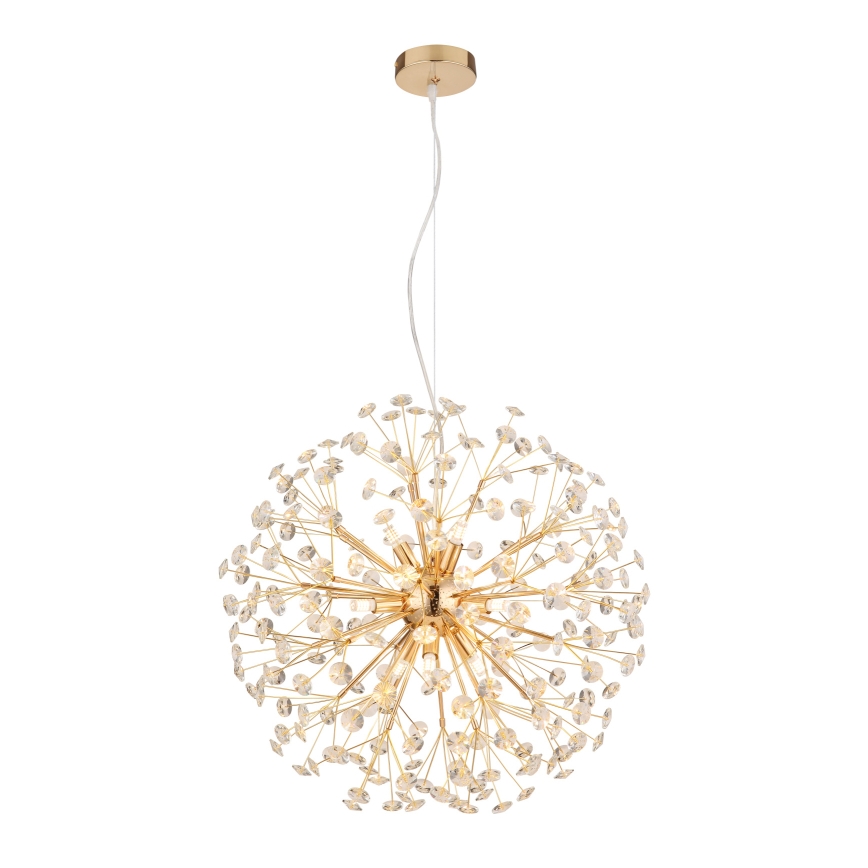 Globo - LED pakabinama liustra ant laido 9xG9/3,5W/230V skersmuo 60 cm auksinė