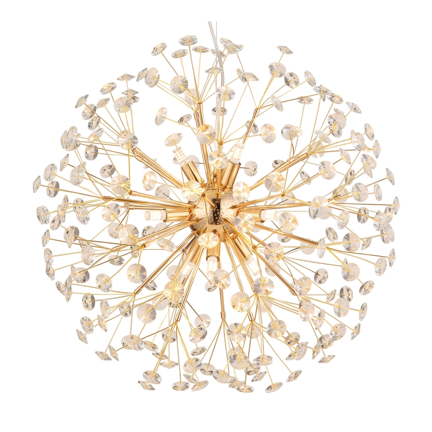 Globo - LED pakabinama liustra ant laido 9xG9/3,5W/230V skersmuo 60 cm auksinė