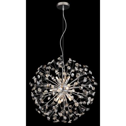 Globo - LED liustra ant laido 9xG9/3,5W/230V, blizgus chromas