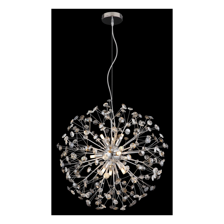 Globo - LED liustra ant laido 9xG9/3,5W/230V, blizgus chromas