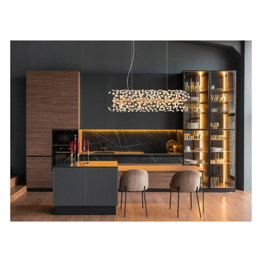 Globo - LED pakabinamas šviestuvas ant laido 12xG9/3,5W/230V auksinis