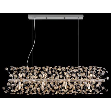 Globo - LED pakabinama liustra ant laido 12xG9/3,5W/230V blizgus chromas