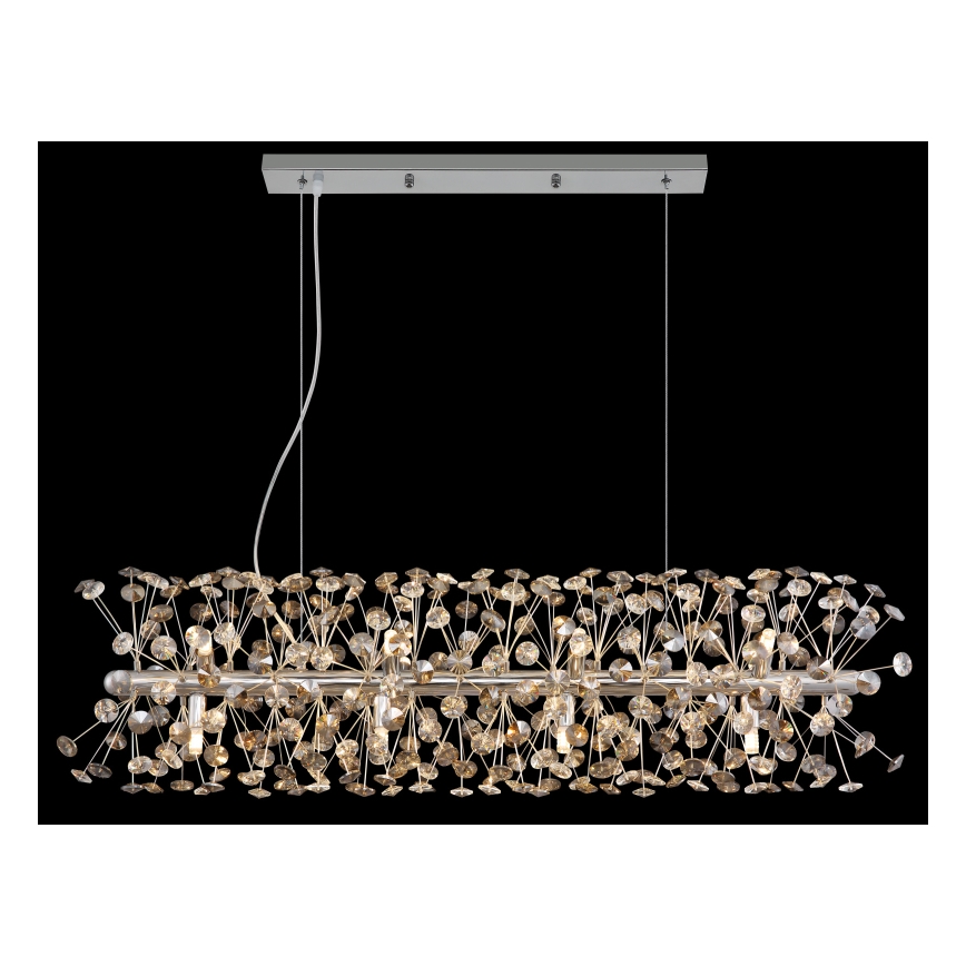 Globo - LED pakabinama liustra ant laido 12xG9/3,5W/230V blizgus chromas
