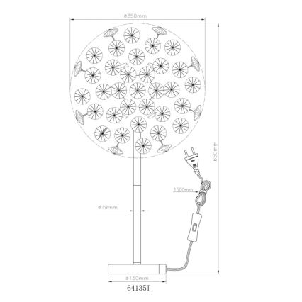 Globo - LED stalinis šviestuvas 8xG9/3,5W/230V auksas