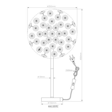 Globo - LED stalinis šviestuvas 8xG9/3,5W/230V blizgus chromas