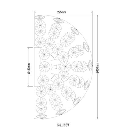 Globo - LED sieninis šviestuvas 6xG9/3,5W/230V auksinis