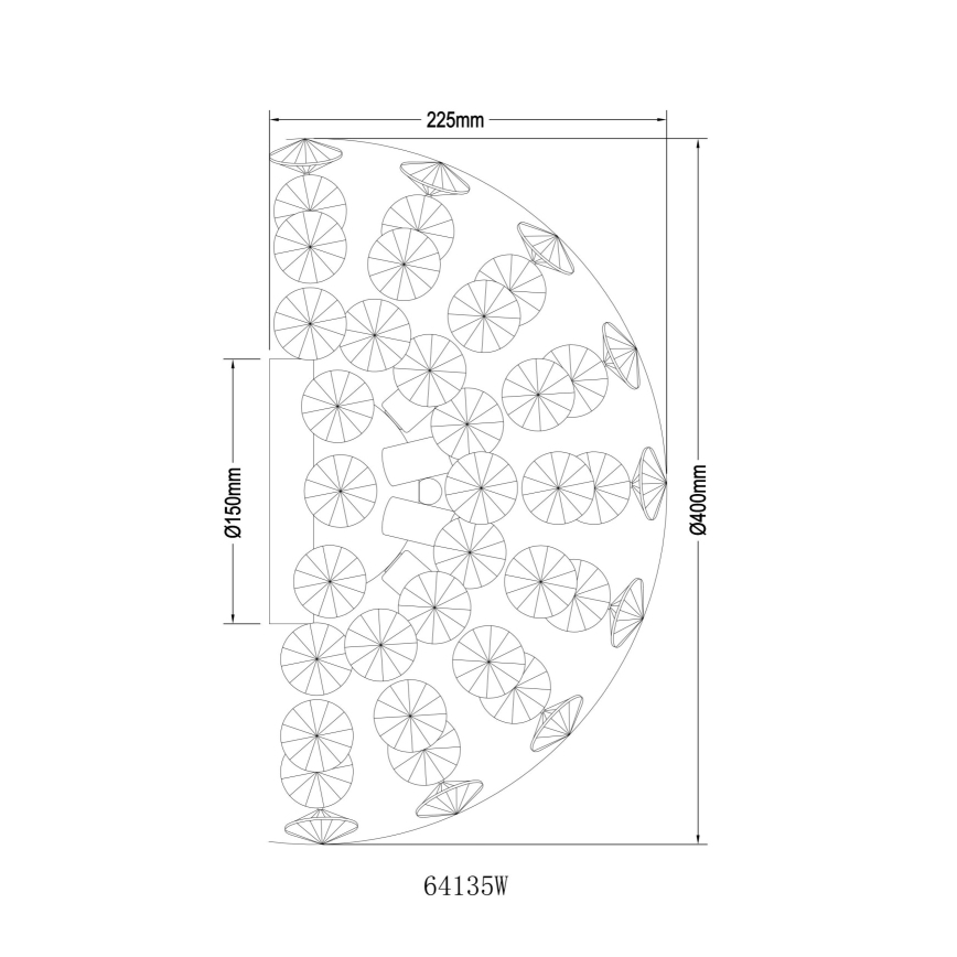 Globo - LED sieninis šviestuvas 6xG9/3,5W/230V auksinis