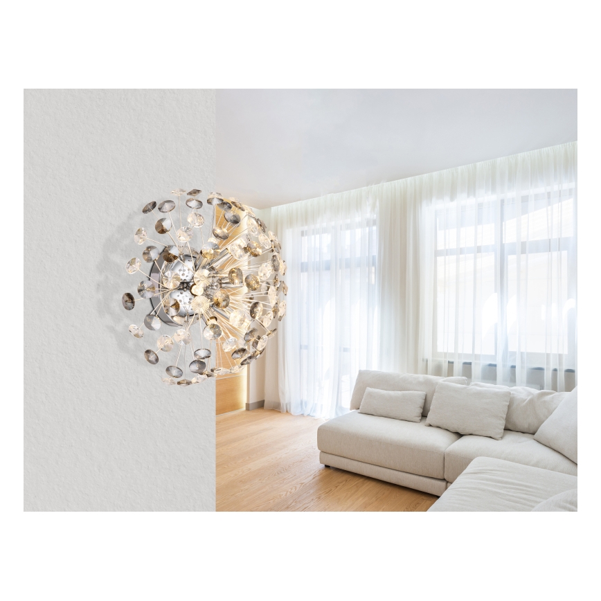 Globo - LED sieninis šviestuvas 6xG9/3,5W/230V blizgus chromas