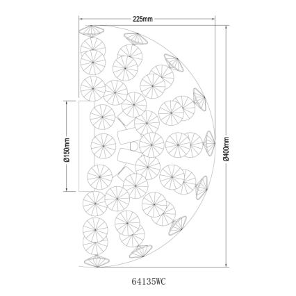 Globo - LED sieninis šviestuvas 6xG9/3,5W/230V blizgus chromas