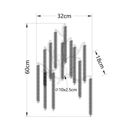 Globo - LED Sieninis šviestuvas 3xG9/8W/230V