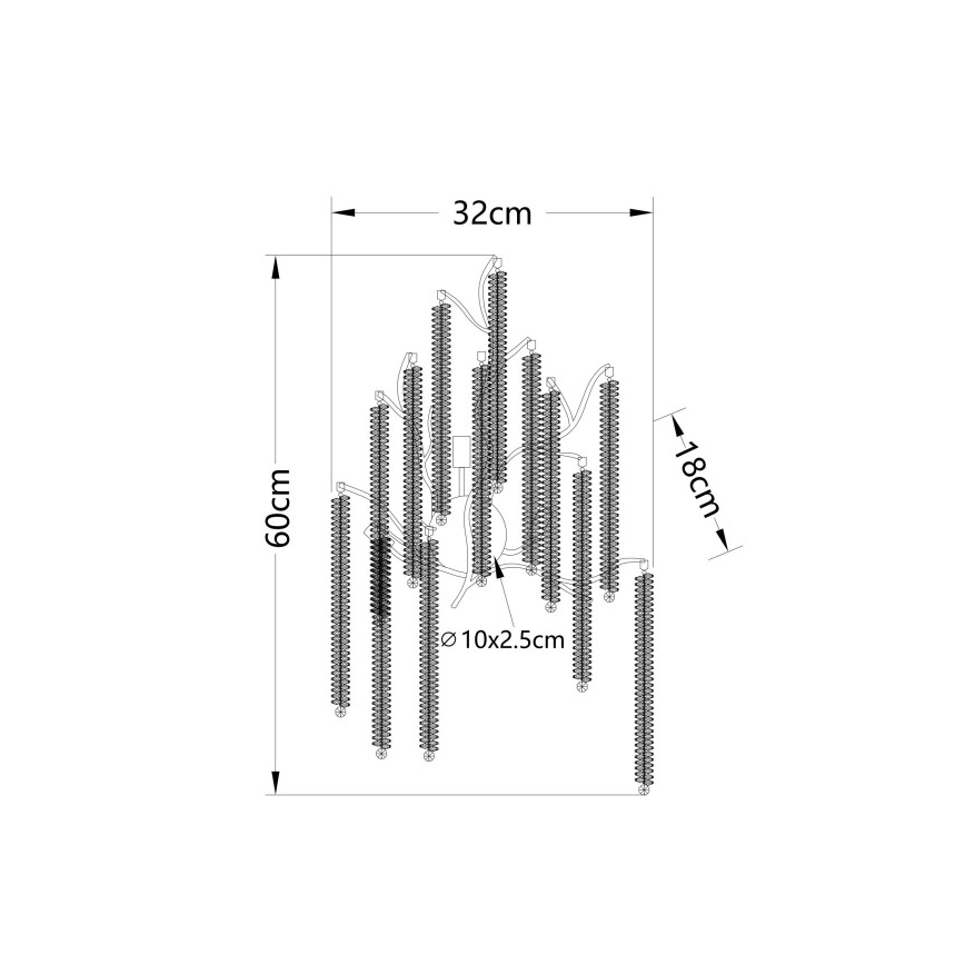 Globo - LED Sieninis šviestuvas 3xG9/8W/230V