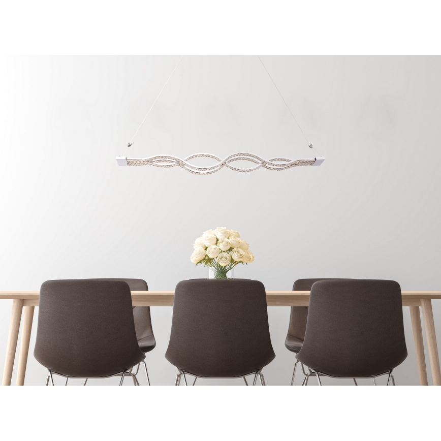 Globo - Reguliuojamas LED pakabinamas liustras ant troselio LED/30W/230V + nuotolinis valdymas