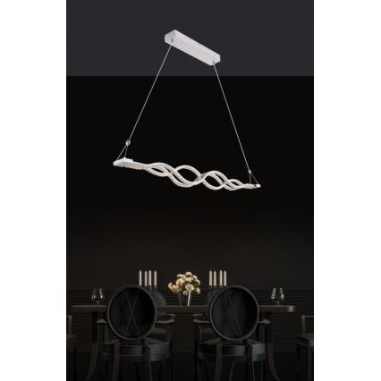 Globo - Reguliuojamas LED pakabinamas liustras ant troselio LED/30W/230V + nuotolinis valdymas