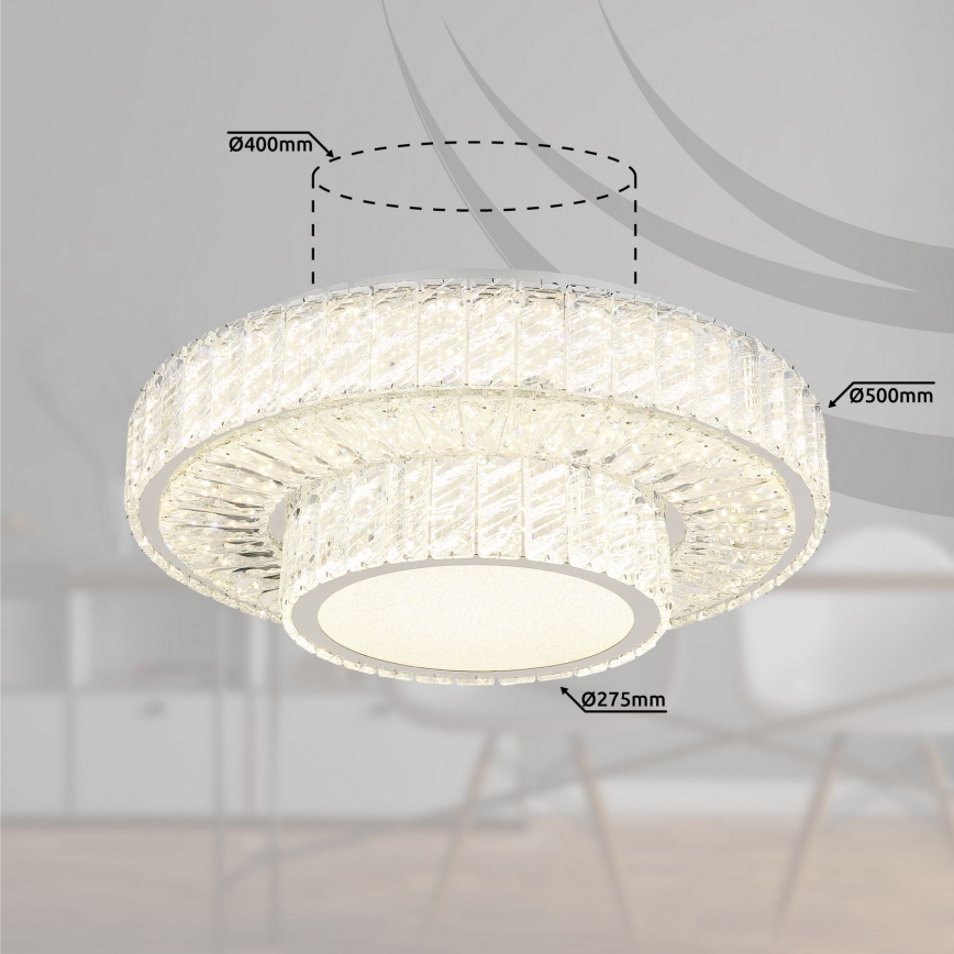 Globo - LED reguliuojamas lubų šviestuvas LED/50W/230V 2700-6000K skersmuo 50 cm + nuotolinio valdymo pultas