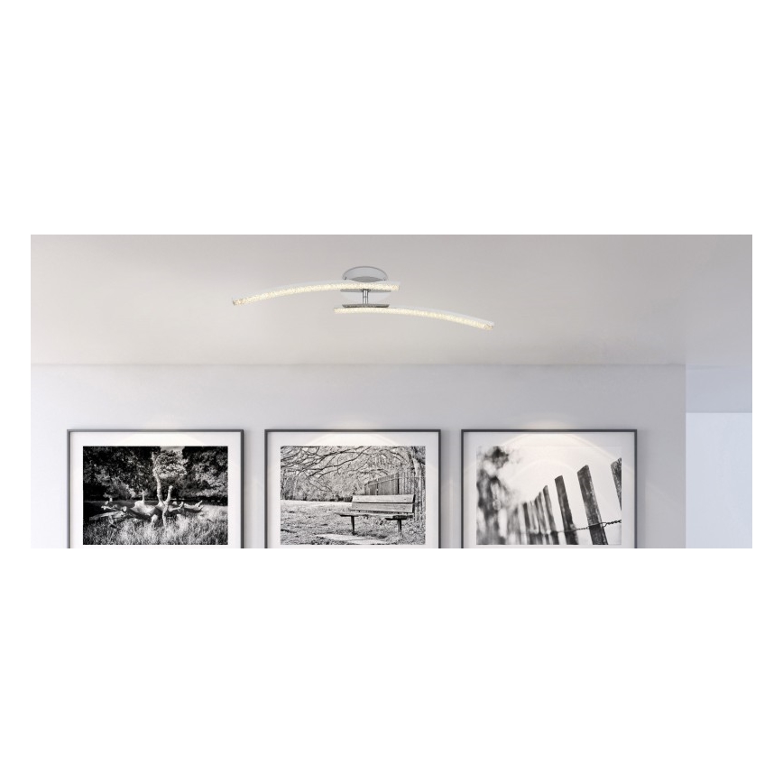Globo - LED Vonios ant pagrindo montuojamas sietynas 2xLED/6W/230V IP44
