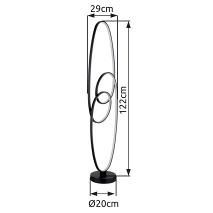 Globo - LED stovėjanti lempa LED/39W/230V 2700/4000/6500K