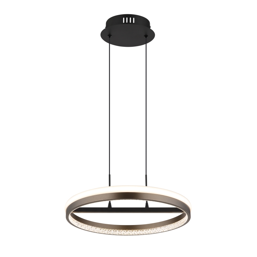 Globo - LED Pakabinamas sietynas LED/40W/230V 3000/4000/6000K diametras 39,7 cm ruda