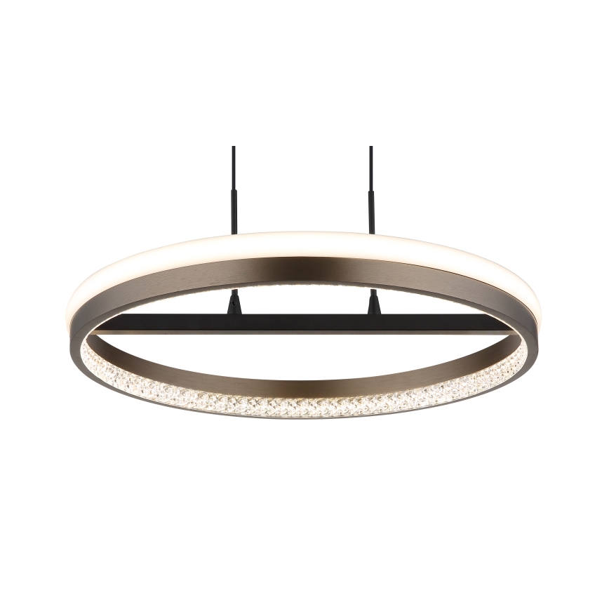 Globo - LED Pakabinamas sietynas LED/40W/230V 3000/4000/6000K diametras 39,7 cm ruda