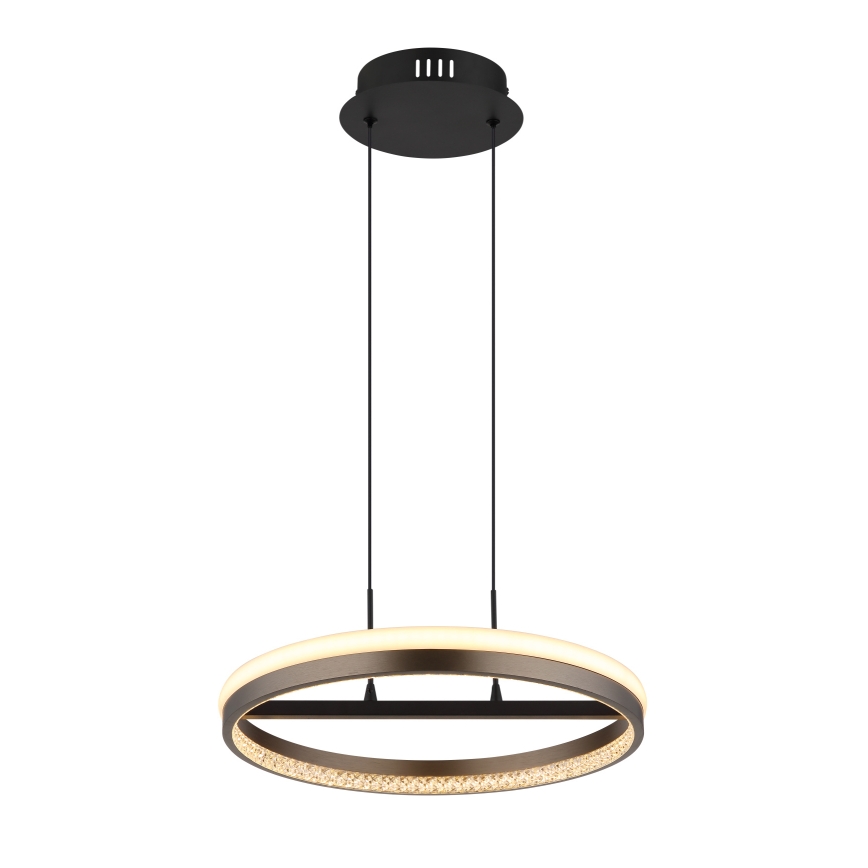 Globo - LED Pakabinamas sietynas LED/40W/230V 3000/4000/6000K diametras 39,7 cm ruda