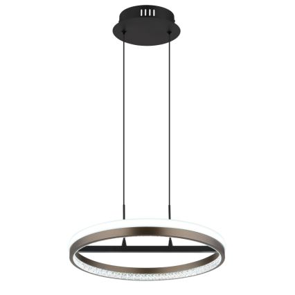 Globo - LED Pakabinamas sietynas LED/40W/230V 3000/4000/6000K diametras 39,7 cm ruda