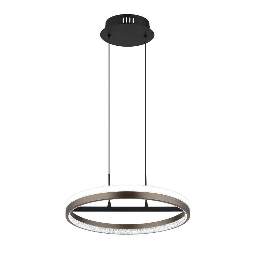 Globo - LED Pakabinamas sietynas LED/40W/230V 3000/4000/6000K diametras 39,7 cm ruda