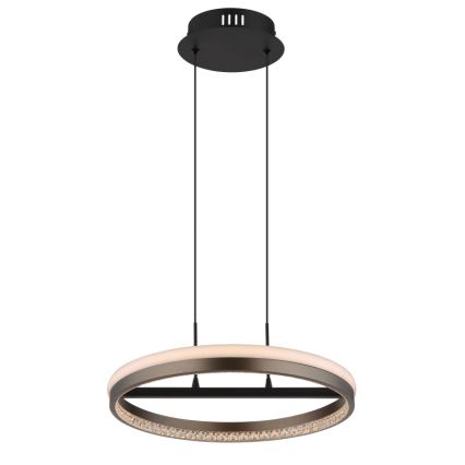 Globo - LED Pakabinamas sietynas LED/40W/230V 3000/4000/6000K diametras 39,7 cm ruda
