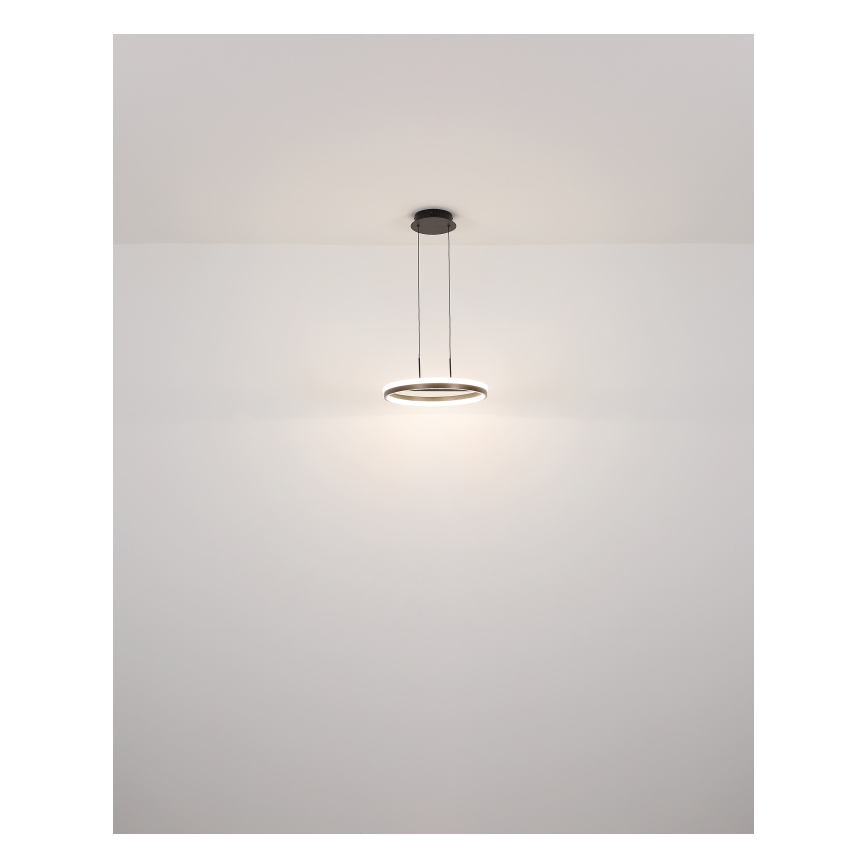 Globo - LED Pakabinamas sietynas LED/40W/230V 3000/4000/6000K diametras 39,7 cm ruda