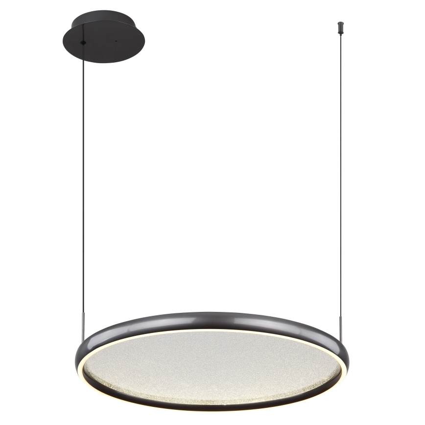 Globo - LED Reguliuojamas pakabinamas sietynas LED/36W/230V 2700-6000K juoda + nuotolinio valdymo pultas
