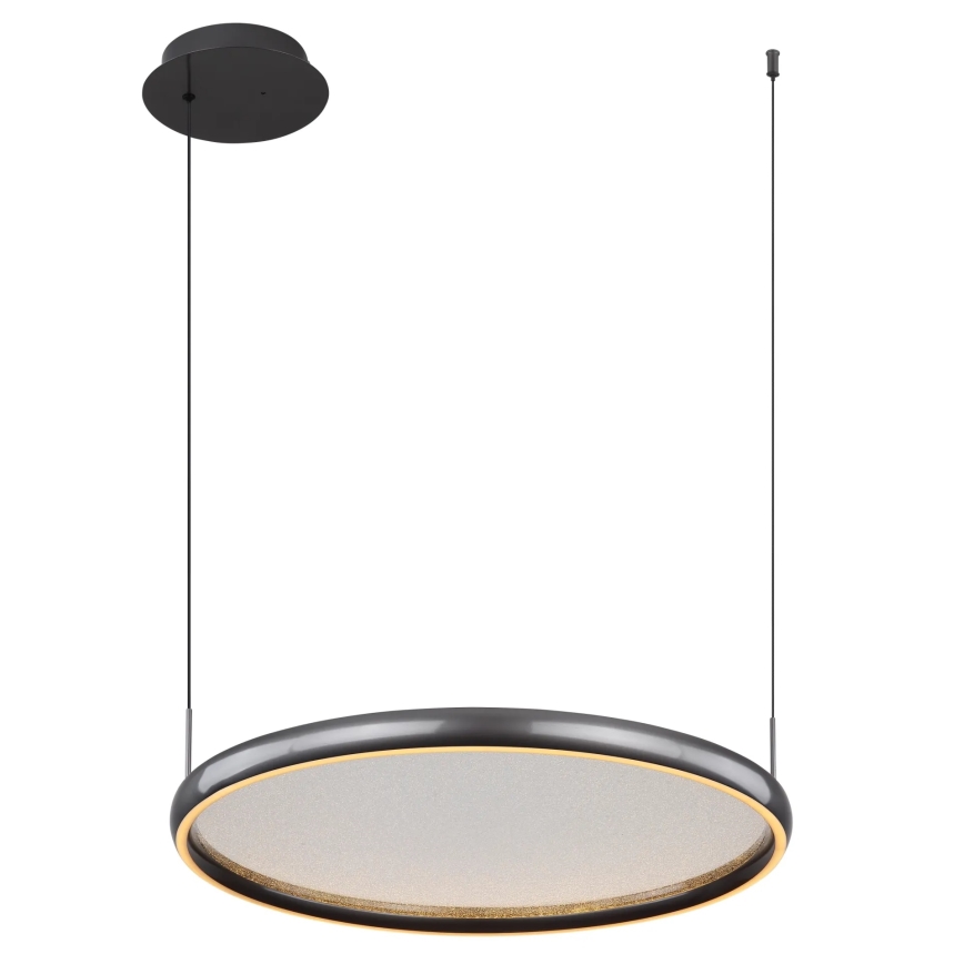 Globo - LED Reguliuojamas pakabinamas sietynas LED/36W/230V 2700-6000K juoda + nuotolinio valdymo pultas