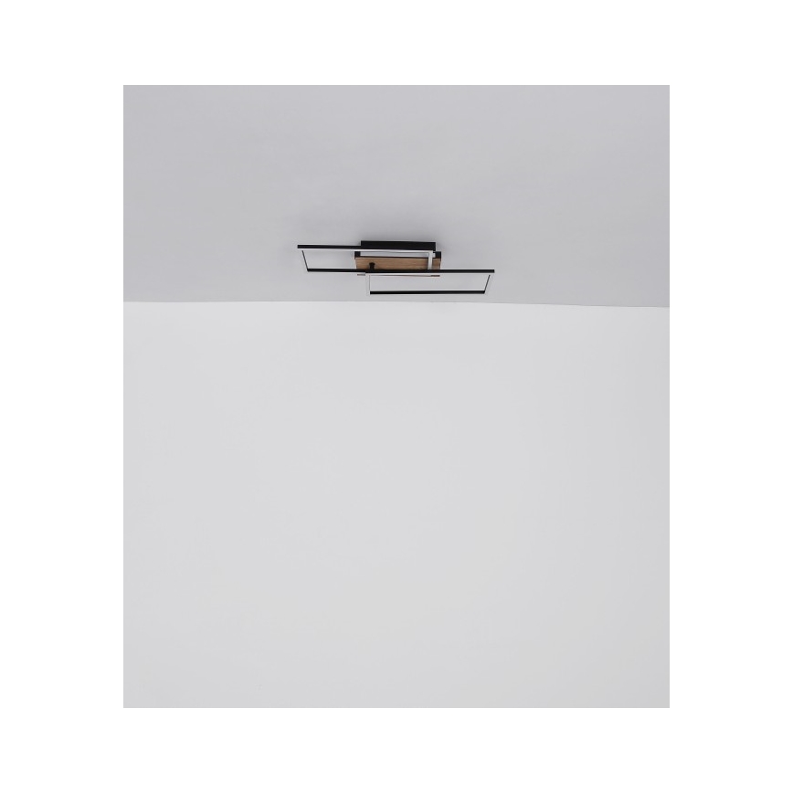 Globo - LED lubinis šviestuvas LED/40W/230V 62x27 cm matinis chromas/juoda