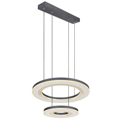 Globo - LED Reguliuojamas pakabinamas sietynas LED/50W/230V 2700-6000K diametras 50 cm juoda + nuotolinio valdymo pultas