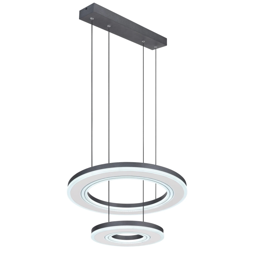 Globo - LED Reguliuojamas pakabinamas sietynas LED/50W/230V 2700-6000K diametras 50 cm juoda + nuotolinio valdymo pultas