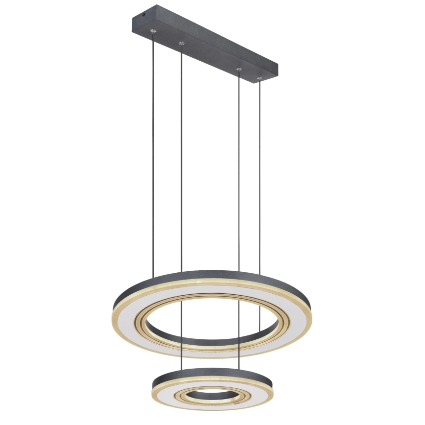 Globo - LED Reguliuojamas pakabinamas sietynas LED/50W/230V 2700-6000K diametras 50 cm juoda + nuotolinio valdymo pultas