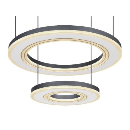 Globo - LED Reguliuojamas pakabinamas sietynas LED/50W/230V 2700-6000K diametras 50 cm juoda + nuotolinio valdymo pultas