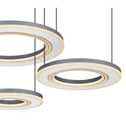 Globo - LED Reguliuojamas pakabinamas sietynas LED/80W/230V 2700-6000K juoda + nuotolinio valdymo pultas