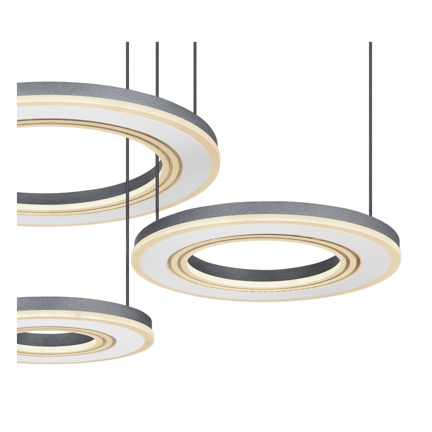 Globo - LED Reguliuojamas pakabinamas sietynas LED/80W/230V 2700-6000K juoda + nuotolinio valdymo pultas