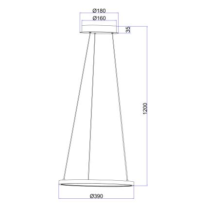 Globo - LED Pakabinamas sietynas LED/19W/230V