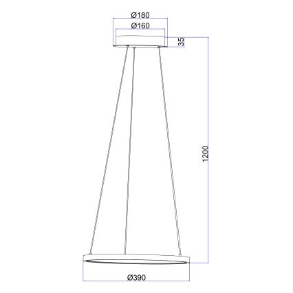 Globo - LED Pakabinamas sietynas LED/19W/230V