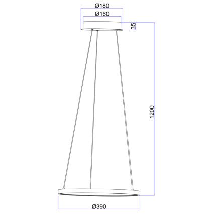 Globo - LED Pakabinamas sietynas LED/19W/230V