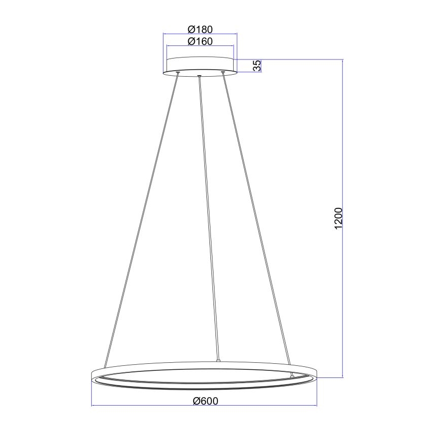 Globo - LED sietynas, kabinamas ant virvės LED/29W/230V