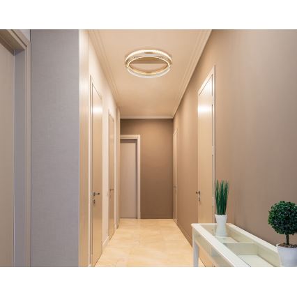Globo - LED Pritemdomi krištoliniai lubiniai šviestuvai LED/36W/230V 2700K-6000K + nuotolinio valdymo pultas