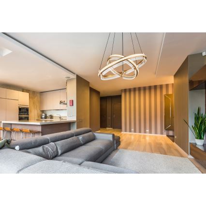 Globo - LED šviesos reguliavimas krištolas Sietynas ant stygos LED/78W/230V 2700K-6000K + nuotolinio valdymo pultas