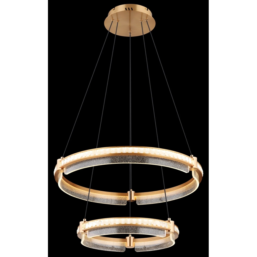 Globo - LED šviesos reguliavimas krištolas Sietynas ant stygos LED/78W/230V 2700K-6000K + nuotolinio valdymo pultas