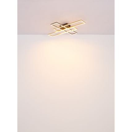 Globo - LED lubinis šviestuvas LED/30W/230V 3000K 60x80 cm juoda/auksas