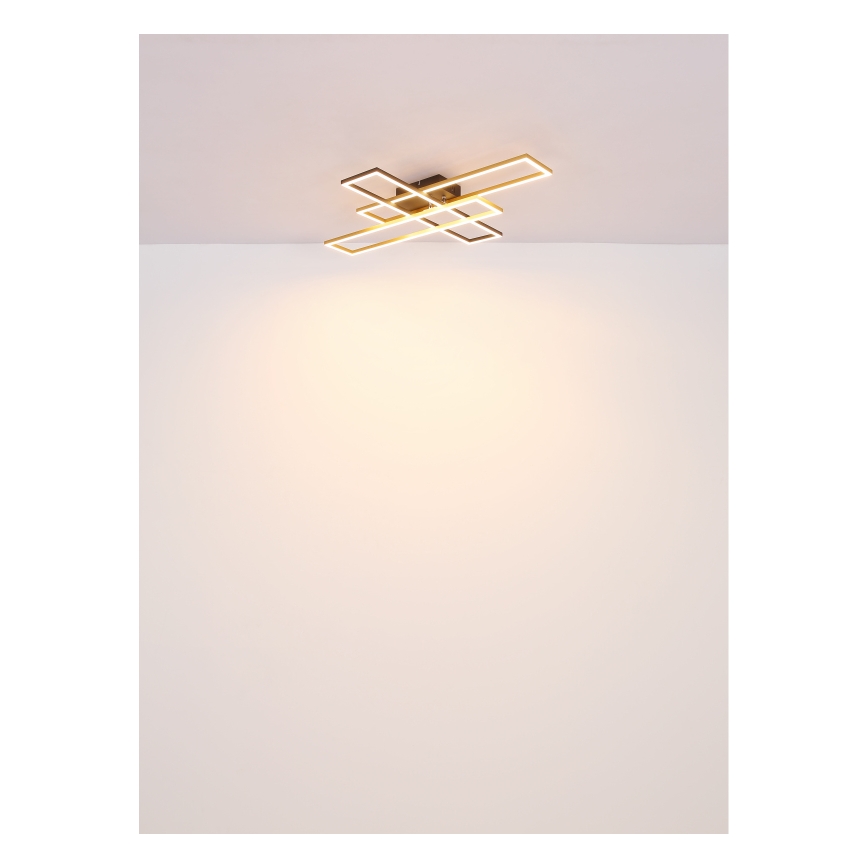 Globo - LED lubinis šviestuvas LED/30W/230V 3000K 60x80 cm juoda/auksas