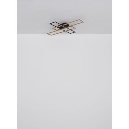 Globo - LED lubinis šviestuvas LED/30W/230V 3000K 60x80 cm juoda/auksas