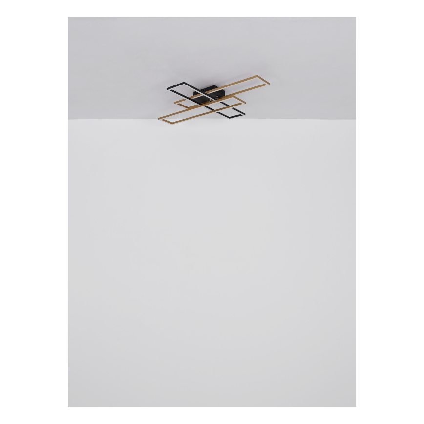 Globo - LED lubinis šviestuvas LED/30W/230V 3000K 60x80 cm juoda/auksas